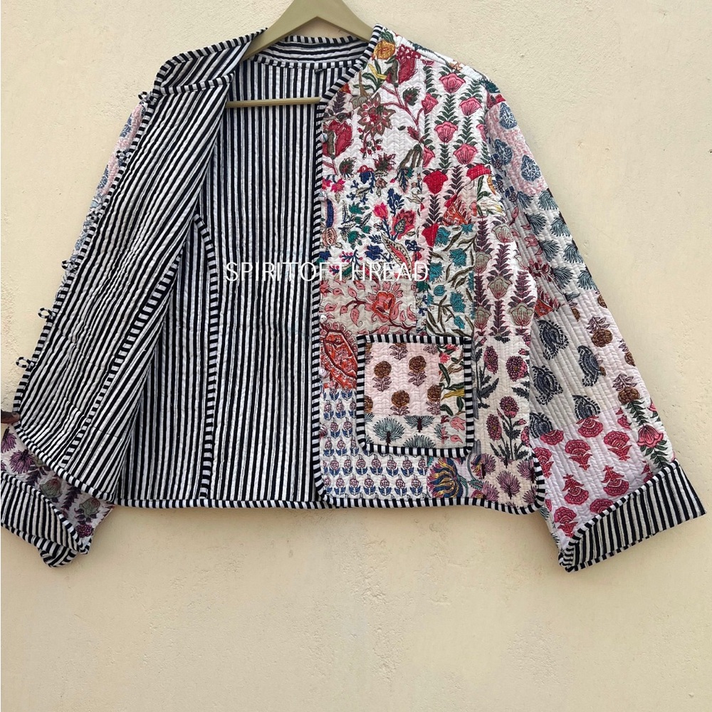 Patchwork Floral Women's Jacket - image 3